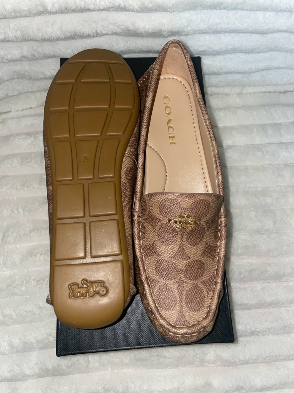 NIB Coach Marley Coates Canvas Loafers - Picture 2 of 7